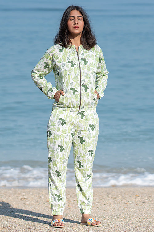 Okhai 'Floraison' Pure Cotton Hand Block Printed Jogger pants