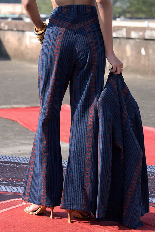 Okhai "Trefoil" Cotton Twill Ajrakh Pants