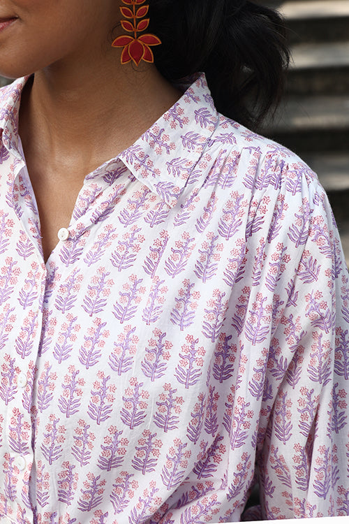 Okhai "Virtuoso" Handblock Printed Pure Cotton Shirt Dress