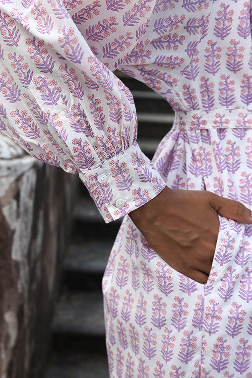 Okhai "Virtuoso" Handblock Printed Pure Cotton Shirt Dress