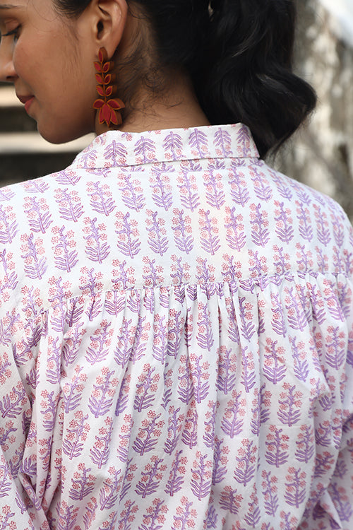 Okhai "Virtuoso" Handblock Printed Pure Cotton Shirt Dress