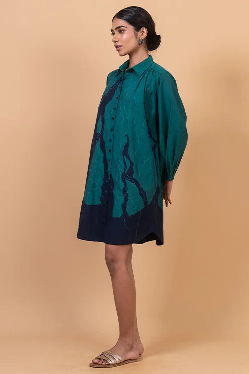 Okhai "Ganges" Hand Applique and Embroidery work Pure Cotton Free Size Dress