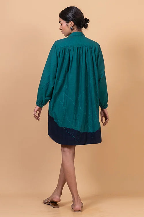 Okhai "Ganges" Hand Applique and Embroidery work Pure Cotton Free Size Dress