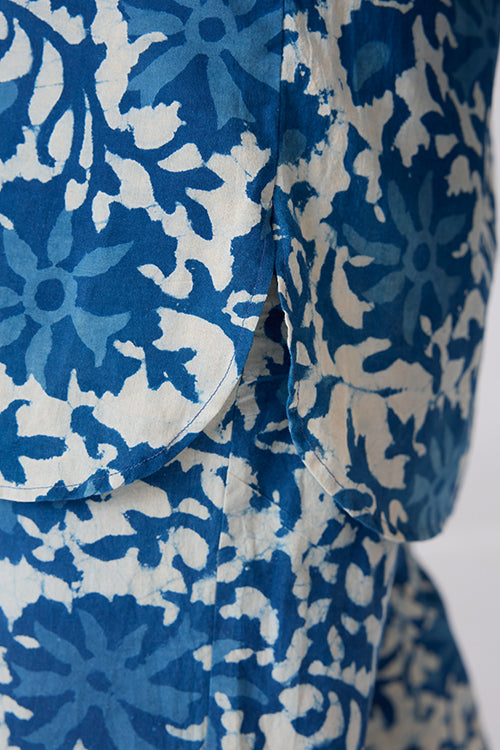 Okhai "Rozana" Handblock Printed Pure Cotton Shirt Pant Set