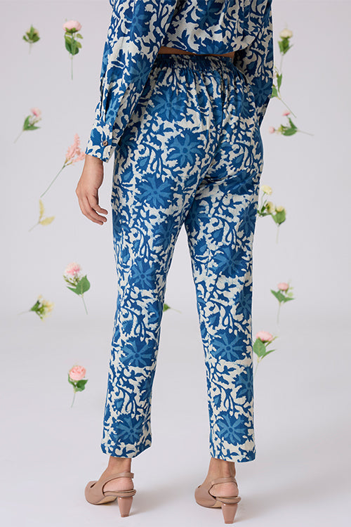 Okhai "Rozana" Handblock Printed Pure Cotton Shirt Pant Set