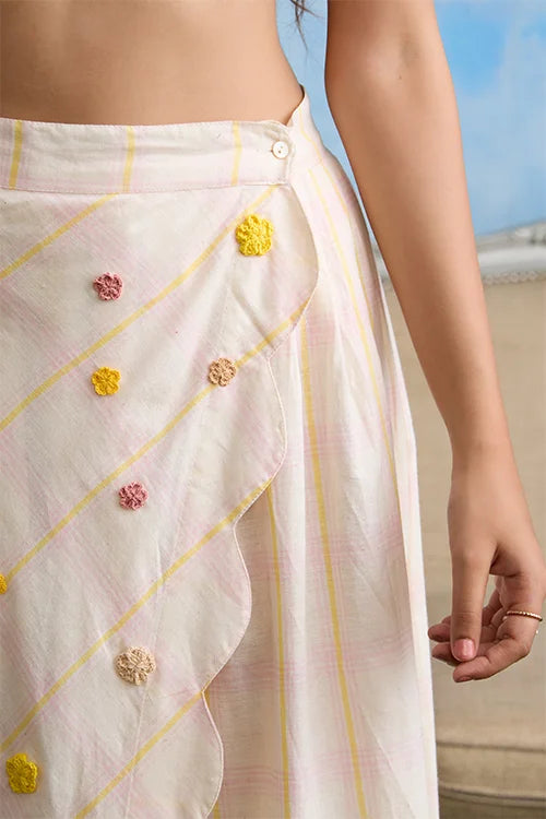 Okhai "Susan" Cotton Handloom Wrap Skirt