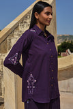 Pavilion Embroidered Mirrorwork Pure Cotton Shirt For Women Online