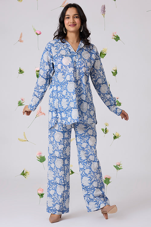 Okhai "Rainburst" Handblock Printed Pure Cotton Shirt