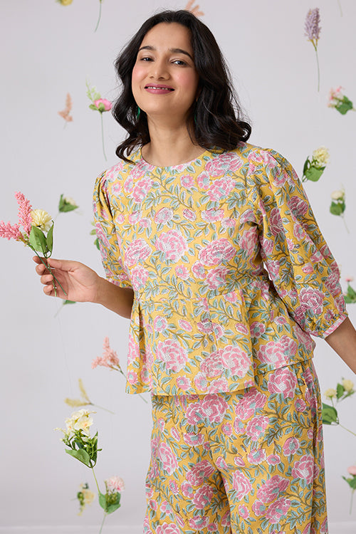 Okhai "Patang" Handblock Printed Pure Cotton Top