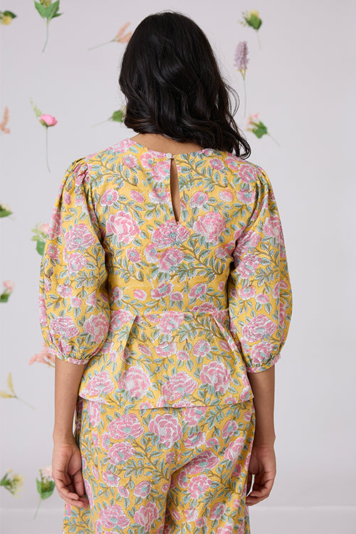 Okhai "Patang" Handblock Printed Pure Cotton Top