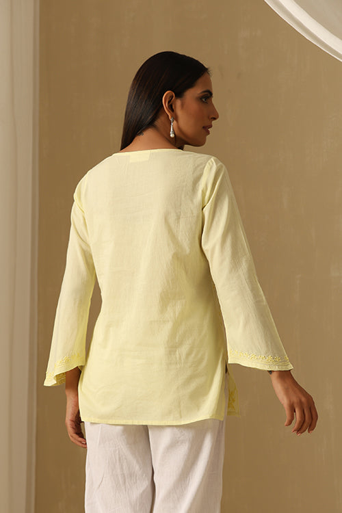 Okhai "Mehvish" Chikankari Pure Cotton Top