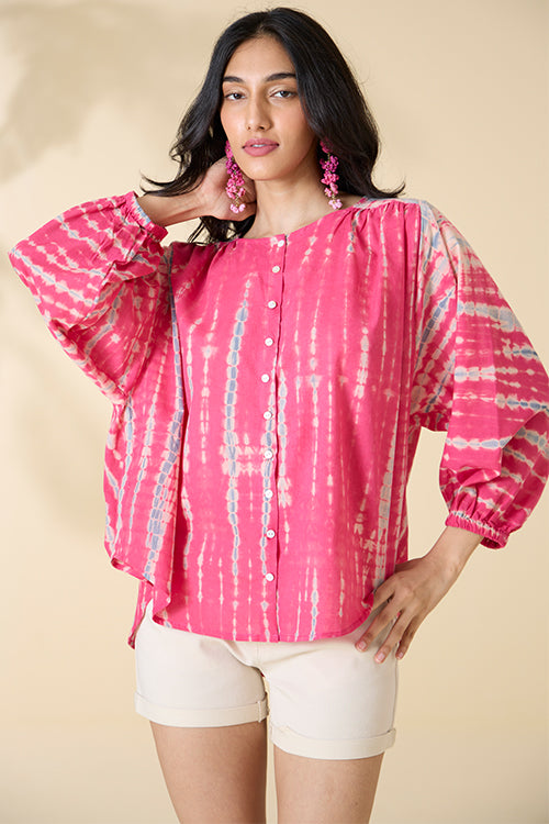 Okhai "Bhoomi" Tie-and-Dye Pure Cotton Top