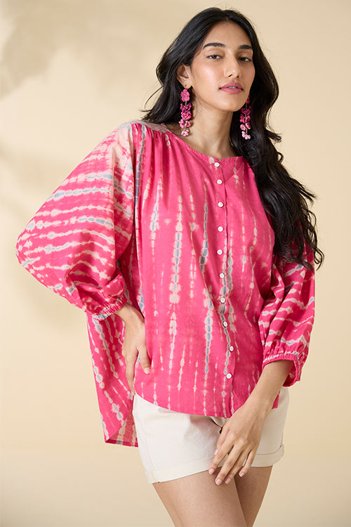 Okhai "Bhoomi" Tie-and-Dye Pure Cotton Top