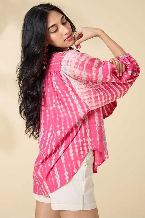 Okhai "Bhoomi" Tie-and-Dye Pure Cotton Top