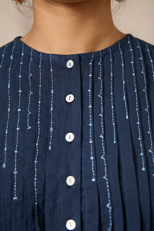 Okhai "Memories" Hand-Embroidered Pure Cotton Mul Top