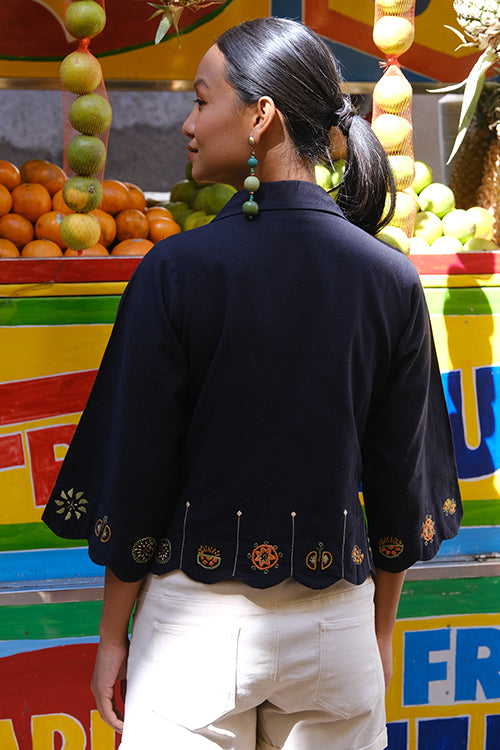 Okhai "Kiwi" Suf Embroidered Pure Cotton Top