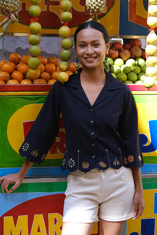 Okhai "Kiwi" Suf Embroidered Pure Cotton Top
