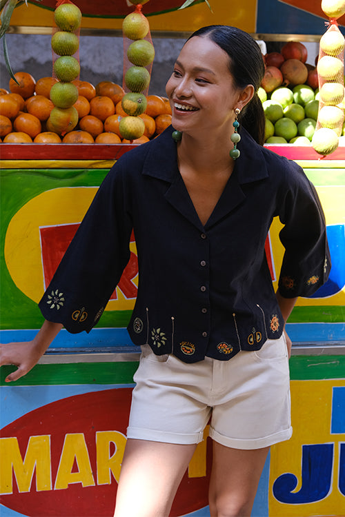 Okhai "Kiwi" Suf Embroidered Pure Cotton Top