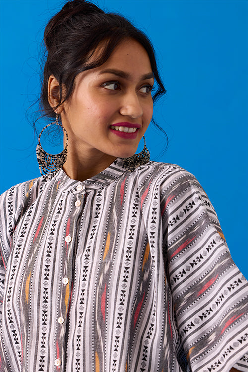 Okhai "Bandha" Hand-Embroidered Pure Cotton Shirt