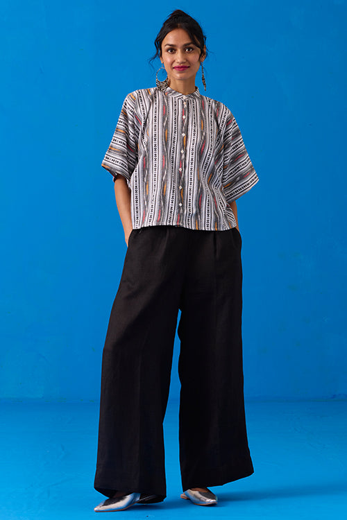 Okhai "Bandha" Hand-Embroidered Pure Cotton Shirt