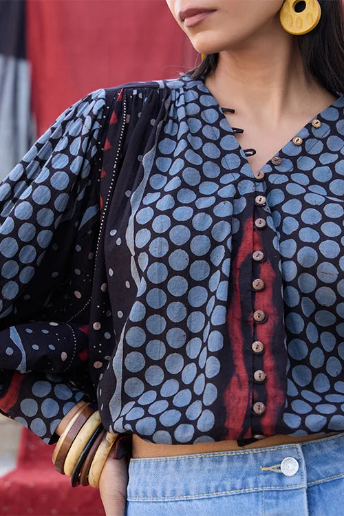 Okhai "Riyal" Cotton Ajrakh Top