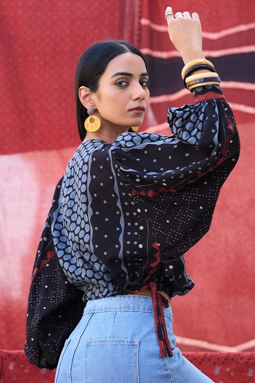 Okhai "Riyal" Cotton Ajrakh Top