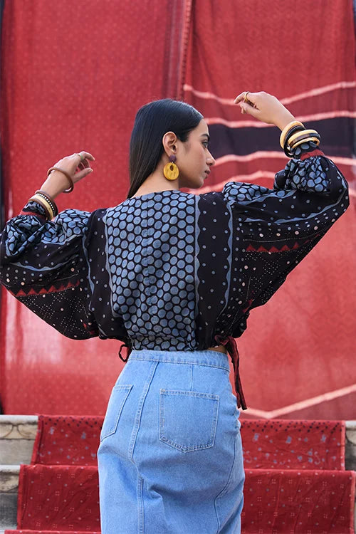 Okhai "Riyal" Cotton Ajrakh Top