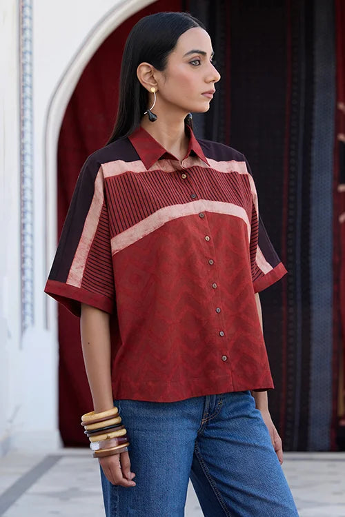 Okhai "Maddar" Cotton Ajrakh Shirt
