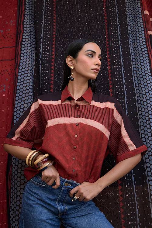 Okhai "Maddar" Cotton Ajrakh Shirt