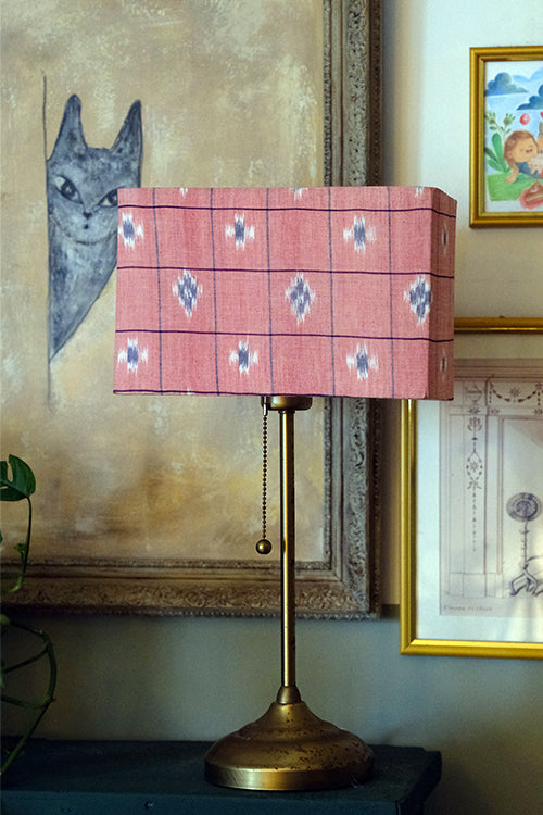 Okhai "Flamenco" Ikkat Pink Lampshade