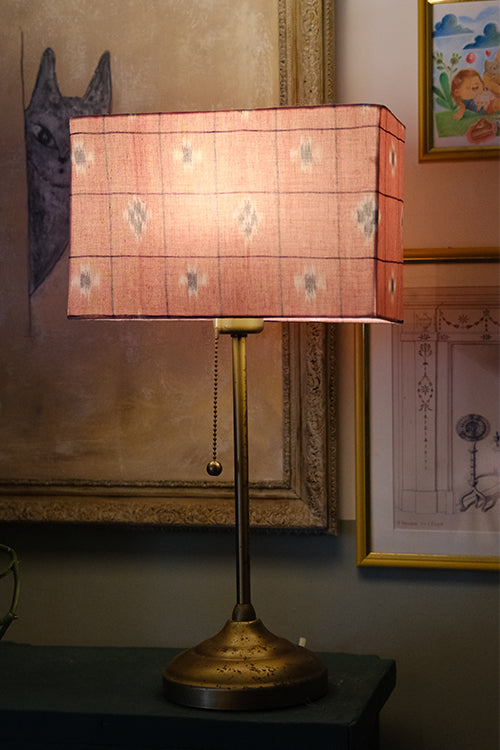 Okhai "Flamenco" Ikkat Pink Lampshade