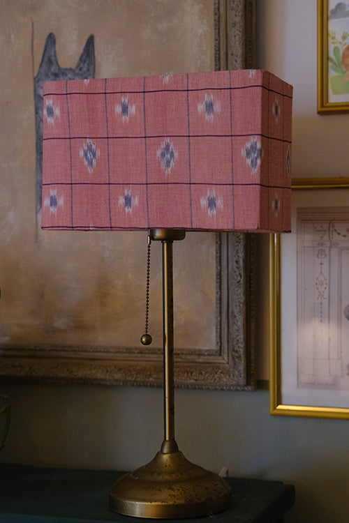 Okhai "Flamenco" Ikkat Pink Lampshade