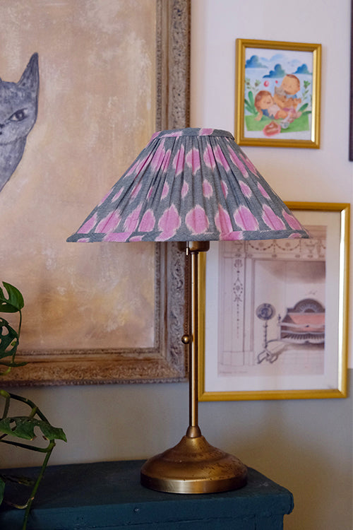 Okhai "Kaleidoscope" Ikkat Green Lampshade