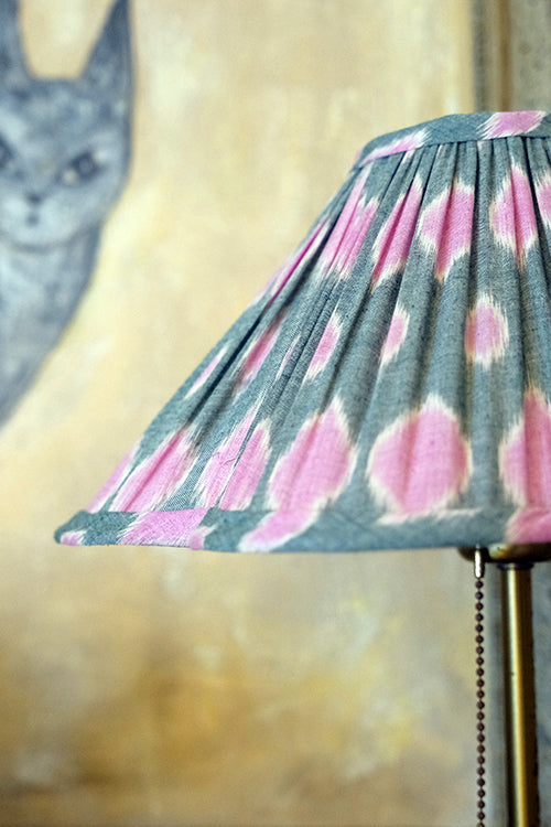 Okhai "Kaleidoscope" Ikkat Green Lampshade