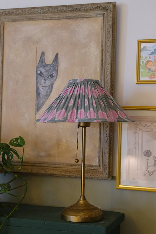 Okhai "Kaleidoscope" Ikkat Green Lampshade