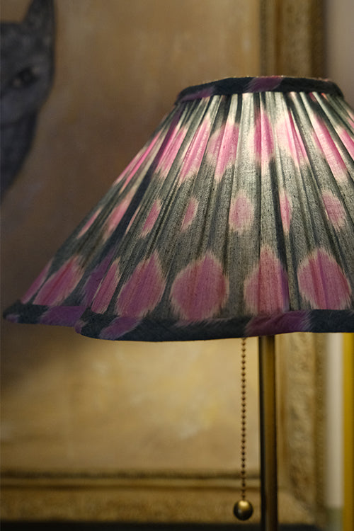 Okhai "Kaleidoscope" Ikkat Green Lampshade