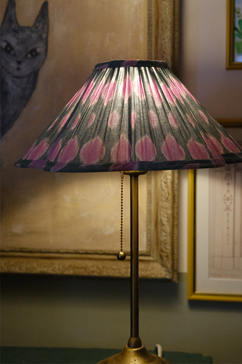 Okhai "Kaleidoscope" Ikkat Green Lampshade