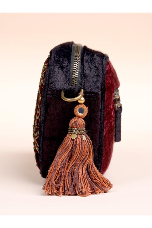 Craftroots Ajrakh Zardosi Sling Bag