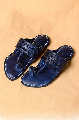 Men Colorful Strides: Elevate Your Look With Spectrum Classic Kolhapuri Chappals