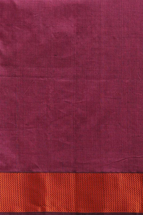 Handweave Maheshwari Handloom Forest Green Silk Cotton Resham Border Tri Coloured Pallu With Ganga Jamuna Border Saree.