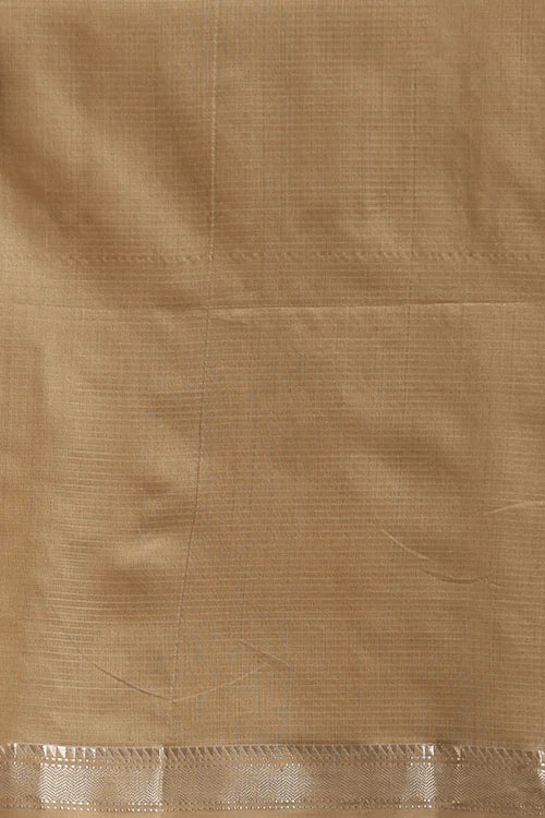 Handweave Maheshwari Handloom Sky-Blue Sona Pallu Saree With Silver Zari Border.