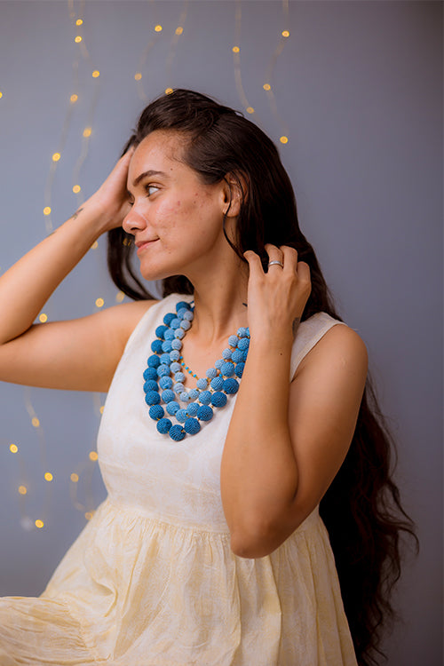 Samoolam Aadya Necklace - Indigo
