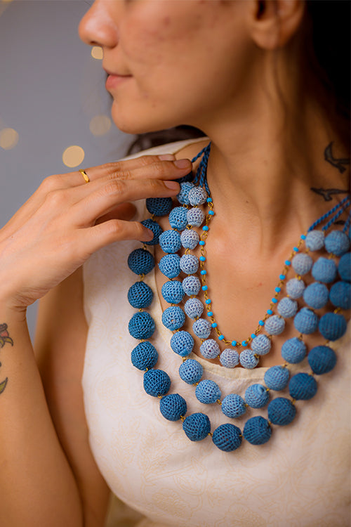 Samoolam Aadya Necklace - Indigo
