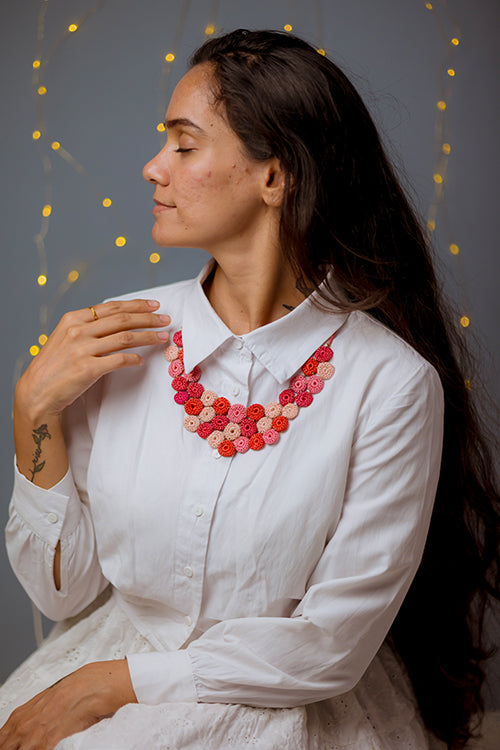 Samoolam Handmade Zuri Necklace ~ Red