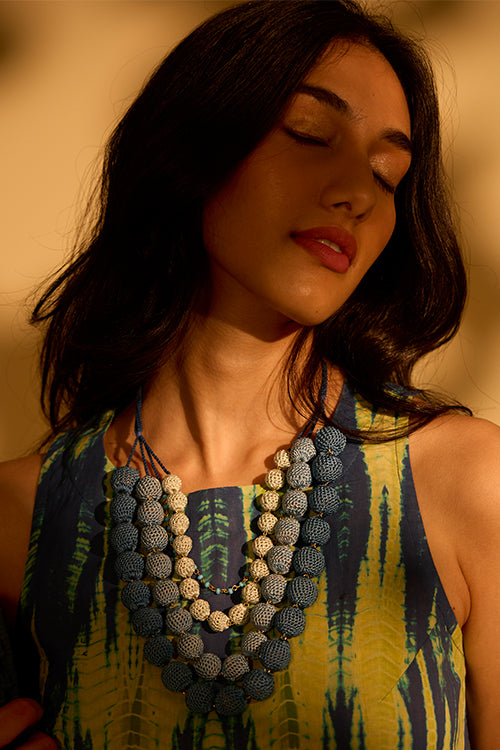 Samoolam Aadya Necklace - Indigo