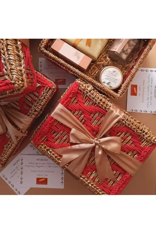 Sirohi Starlight Storage Box | Red & Gold