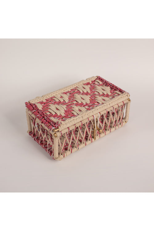 Sirohi Upcycled Plastic Spectrum Box | Pink & White