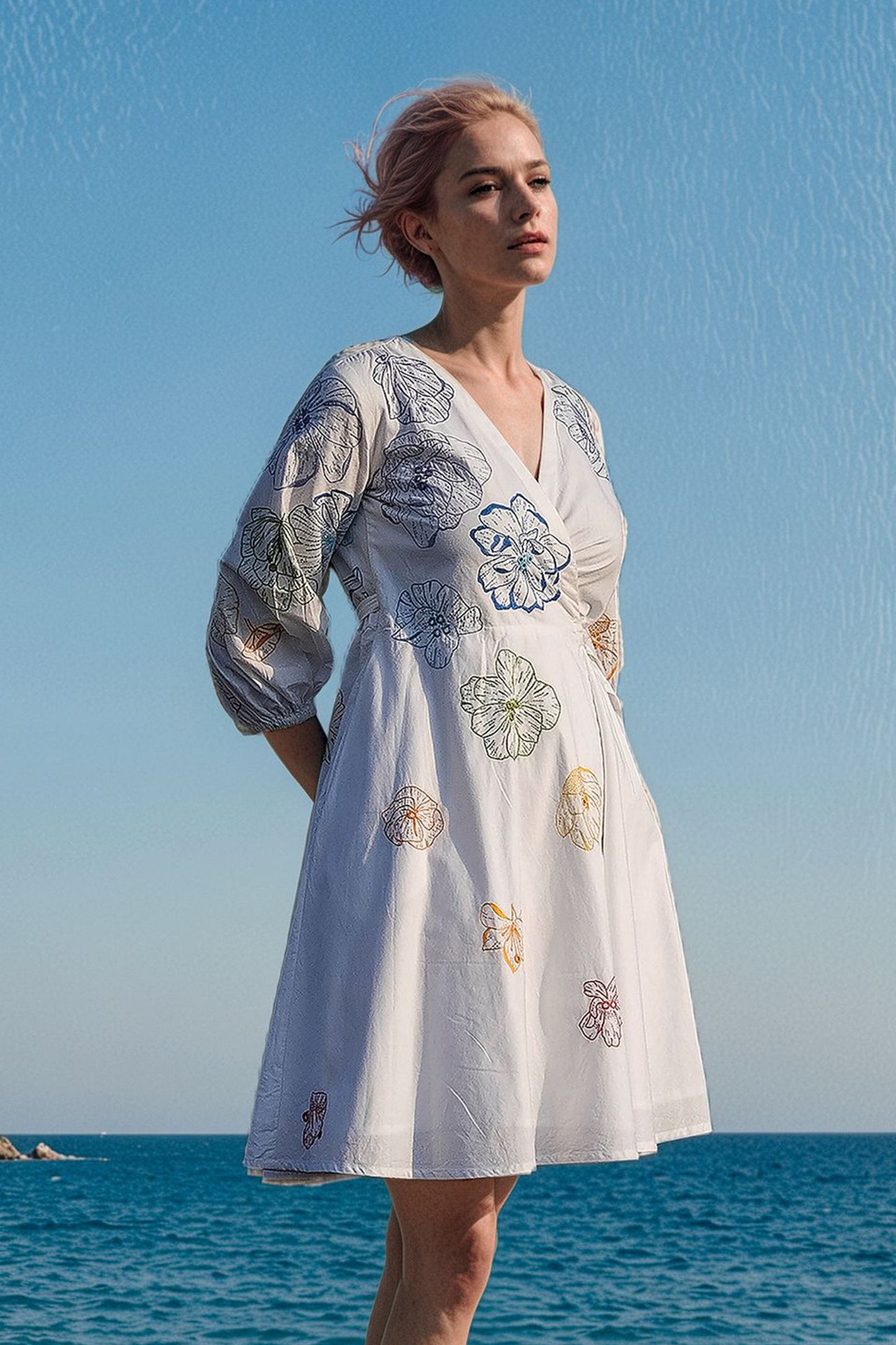 Okhai 'Delilah' Hand Embroidered and Mirrorwork Dress