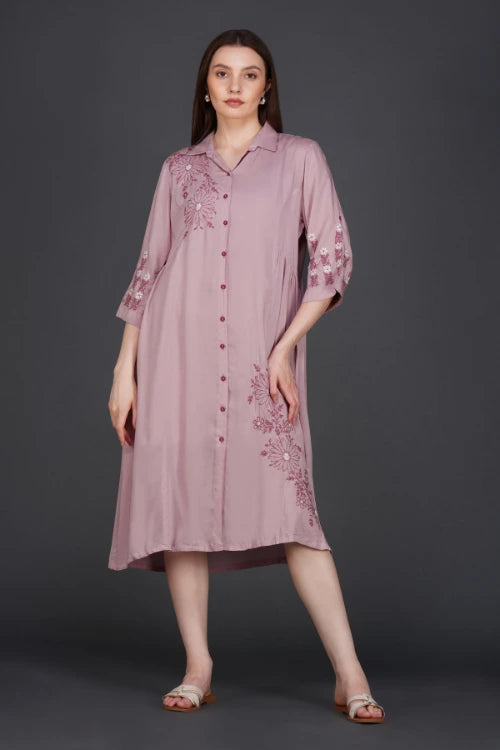 Phae Nima Dusty Pink Dress Okhaistore Phae Nima Dusty Pink Dress Okhaistore
