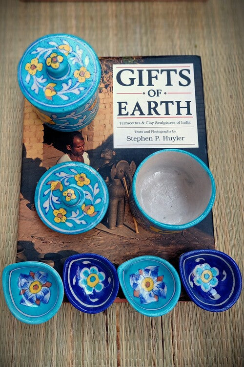 Terracotta by Sachii Jaipur Blue Pottery Diwali Gift Set Big